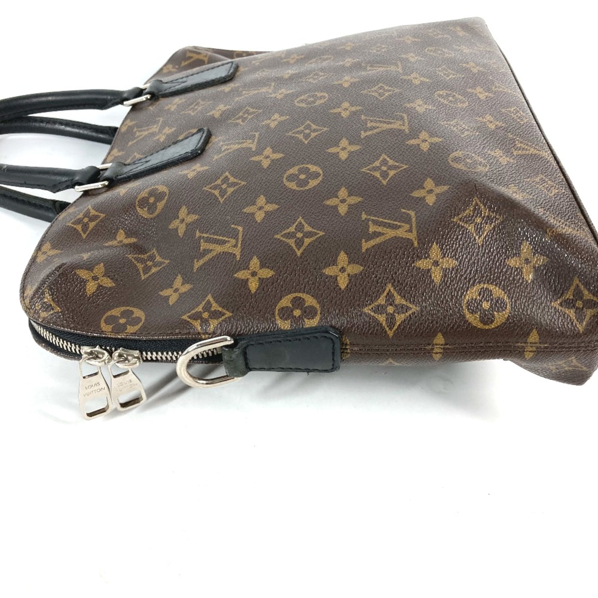 Louis Vuitton M40868 MonogramMacassar business bag bag Hand Bag Brown Black