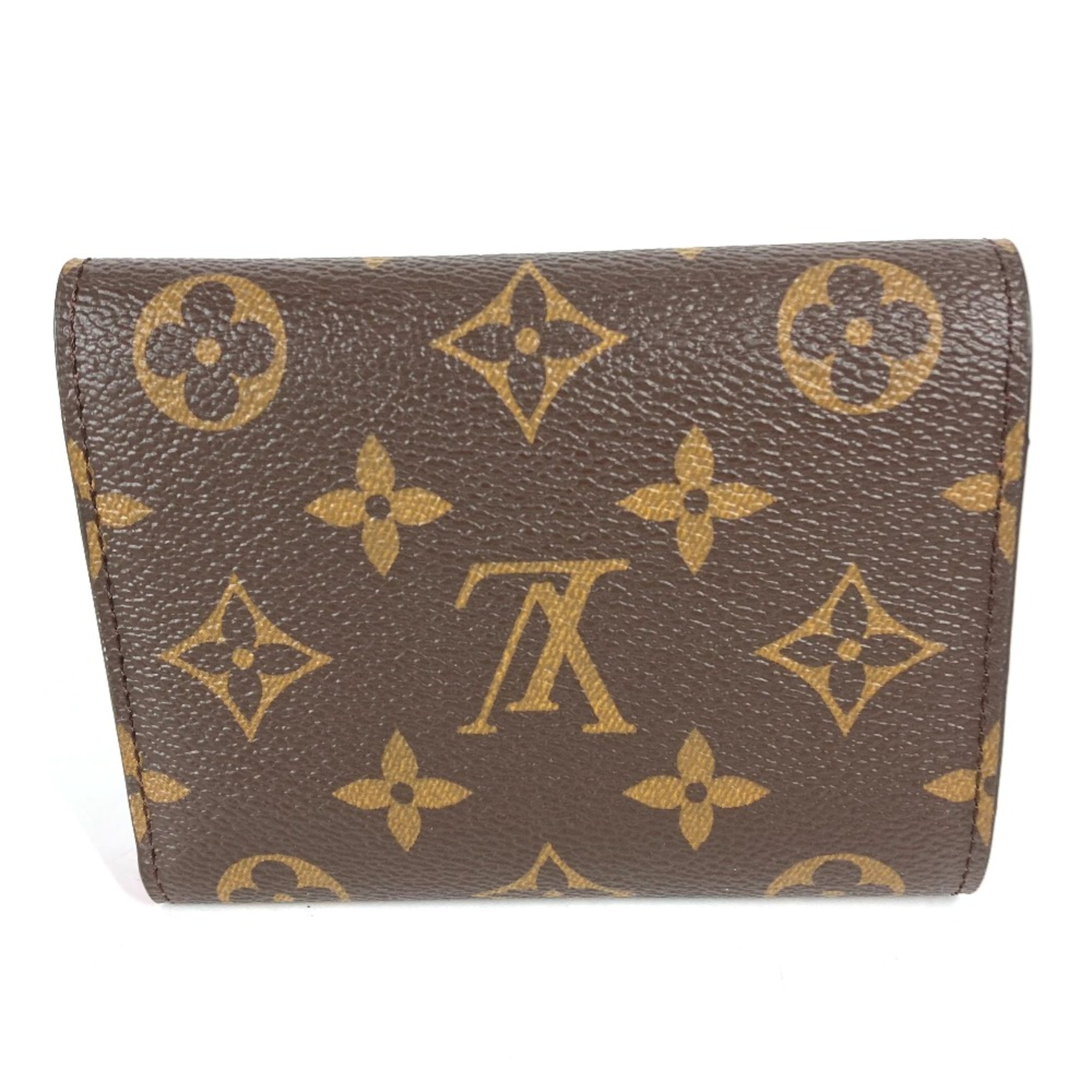 Louis Vuitton M81631 Monogram Vivienne short wallet Trifold wallet Brown