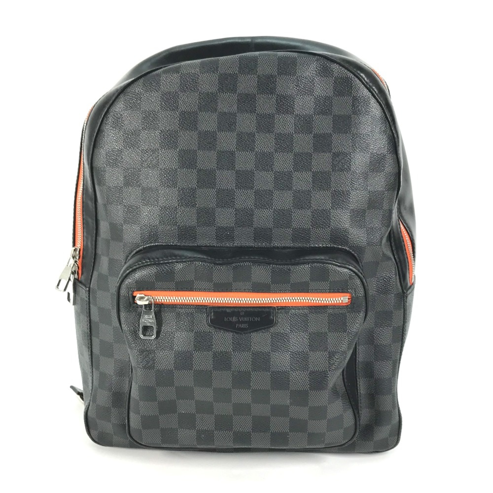 Louis Vuitton N42403 Damier Graphite backpack bag Backpack Black Orange