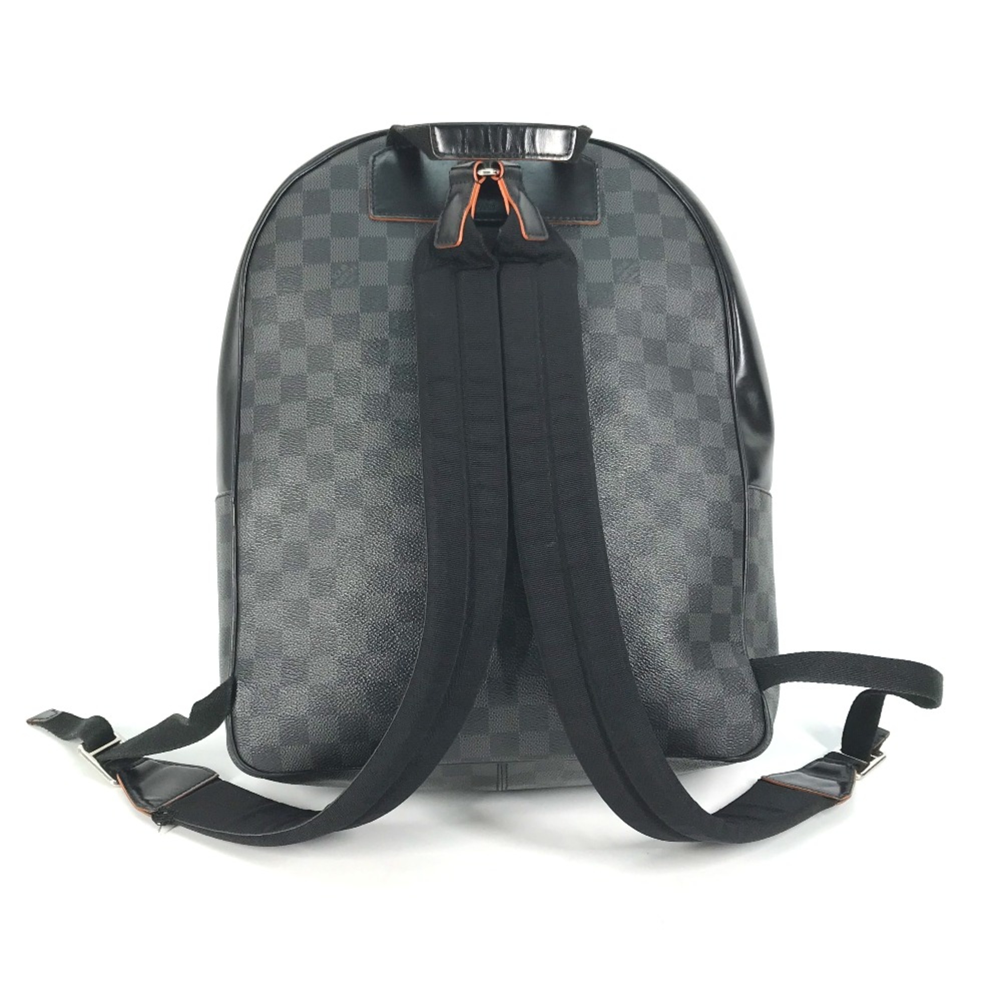 Louis Vuitton N42403 Damier Graphite backpack bag Backpack Black Orange