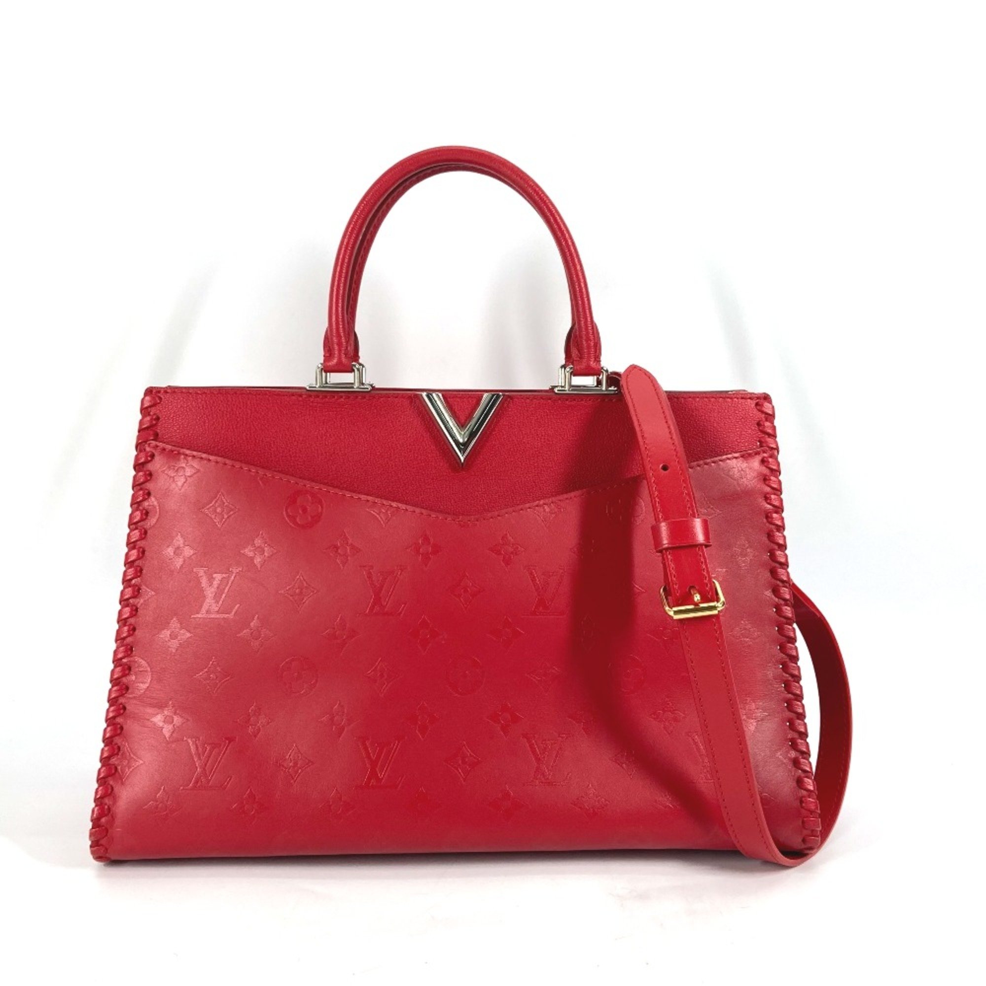 Louis Vuitton M54146 Monogram 2WAY Hand Bag Tote Bag Crossbody Shoulder Bag Ruby Red