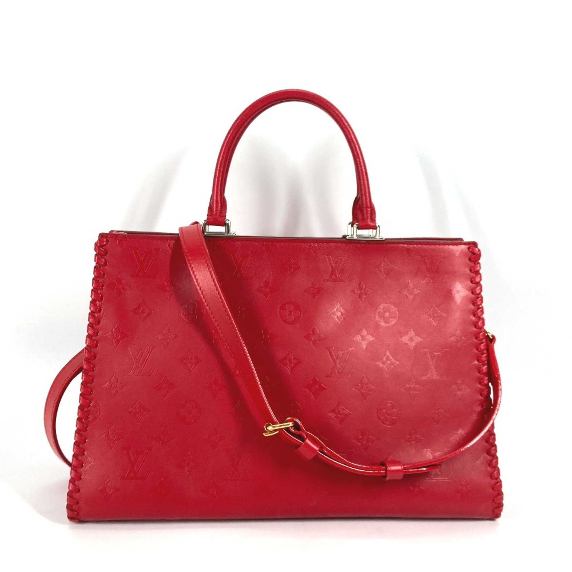 Louis Vuitton M54146 Monogram 2WAY Hand Bag Tote Bag Crossbody Shoulder Bag Ruby Red