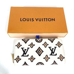 Louis Vuitton M80676 wild at Heart Zip Around Long Wallet claim Beige