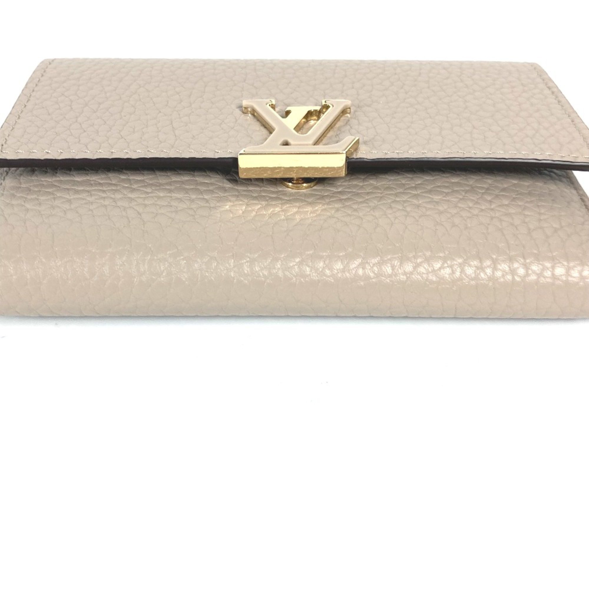 Louis Vuitton M62159 Compact wallet Trifold wallet Galet Beige