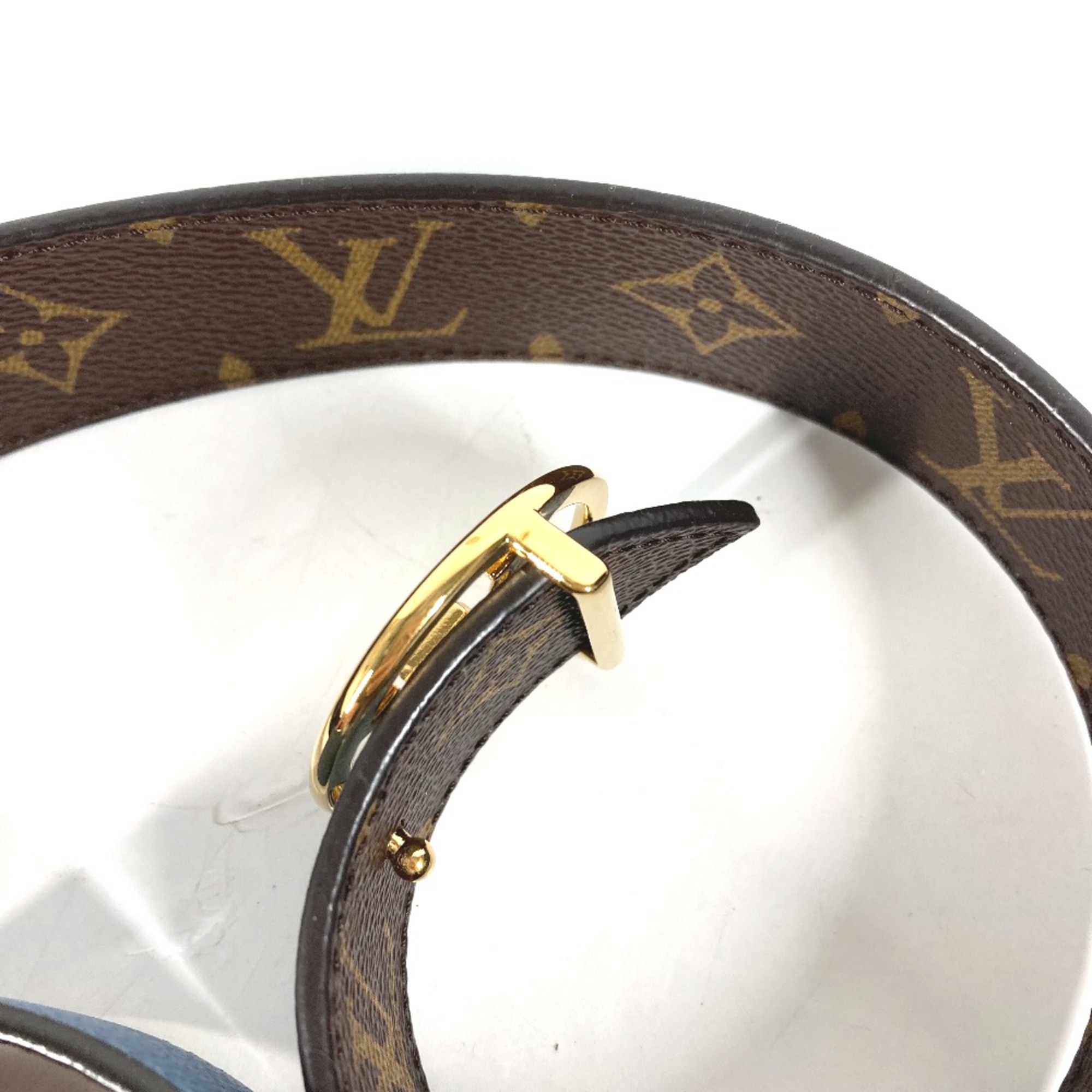 Louis Vuitton M0142V Monogram belt Brown blue