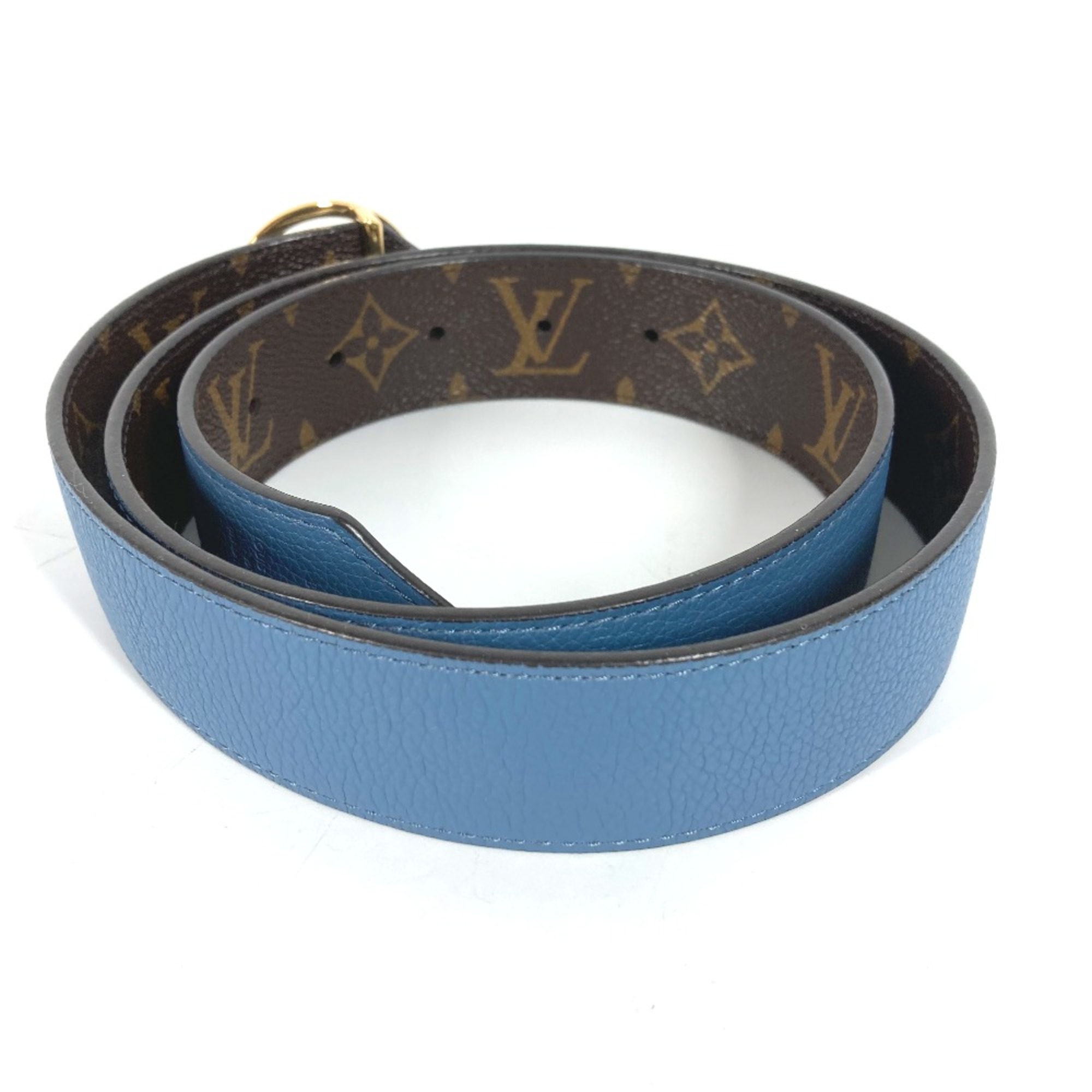 Louis Vuitton M0142V Monogram belt Brown blue