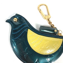 Louis Vuitton M91405 MonogramVernis Bag Charm Wallet Coin Compartment Bird coin purse Blue Nuit