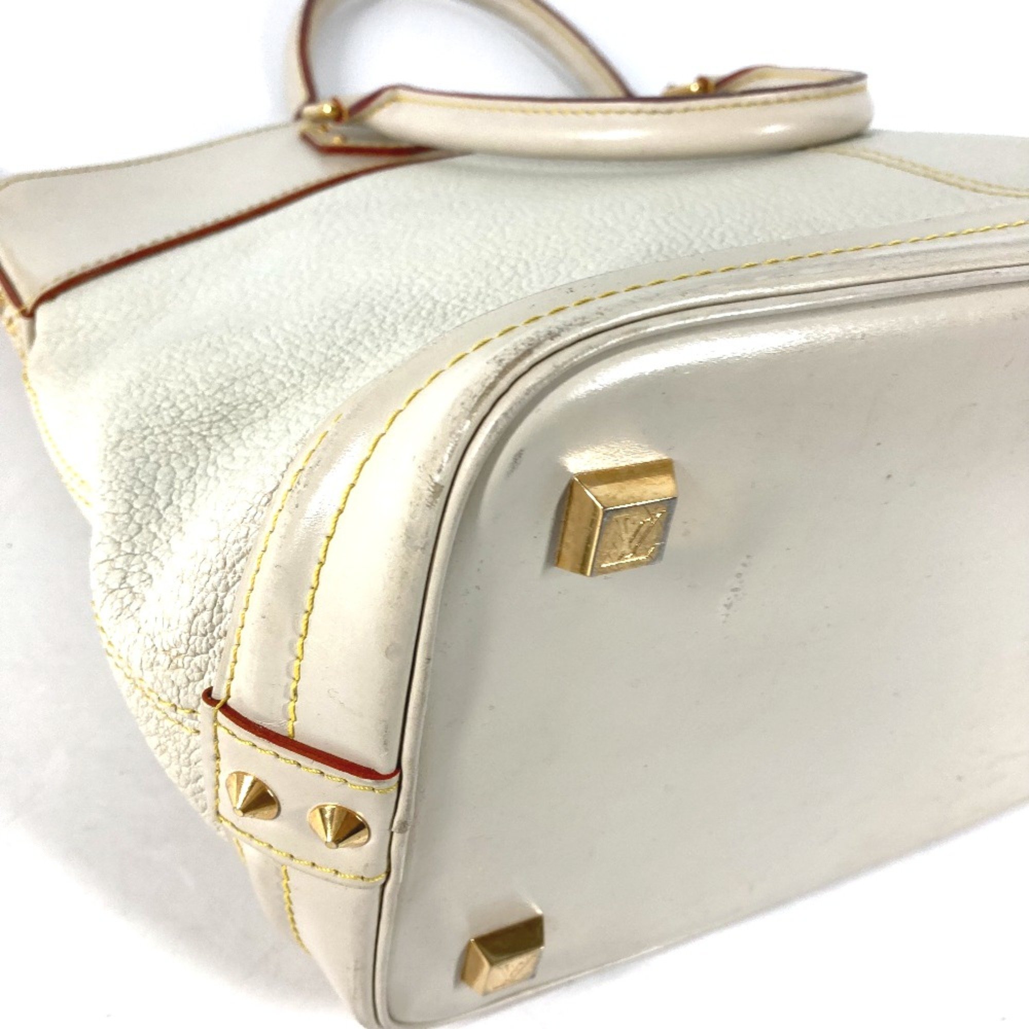 Louis Vuitton M91874 Suhali Tote Bag Hand Bag White