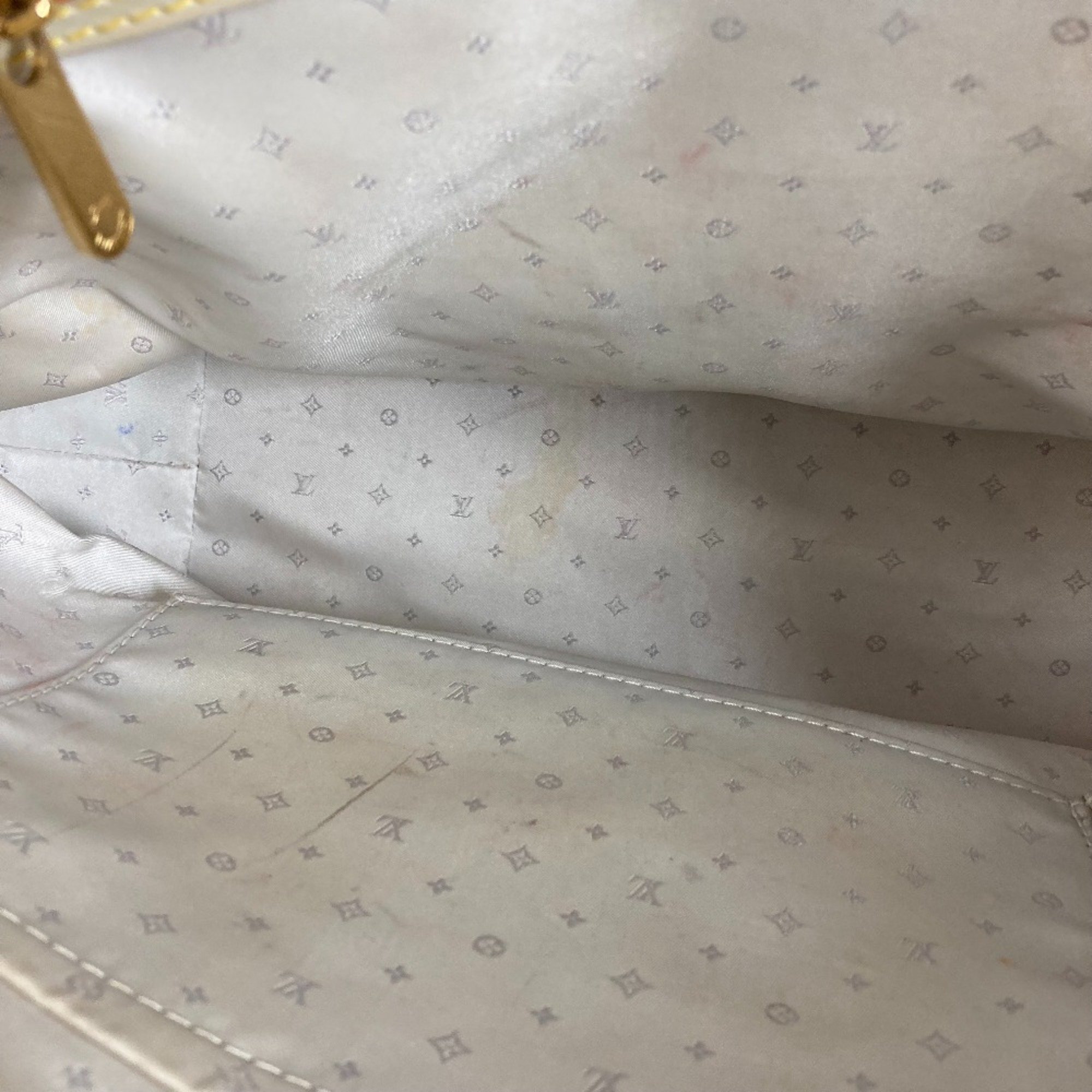 Louis Vuitton M91874 Suhali Tote Bag Hand Bag White