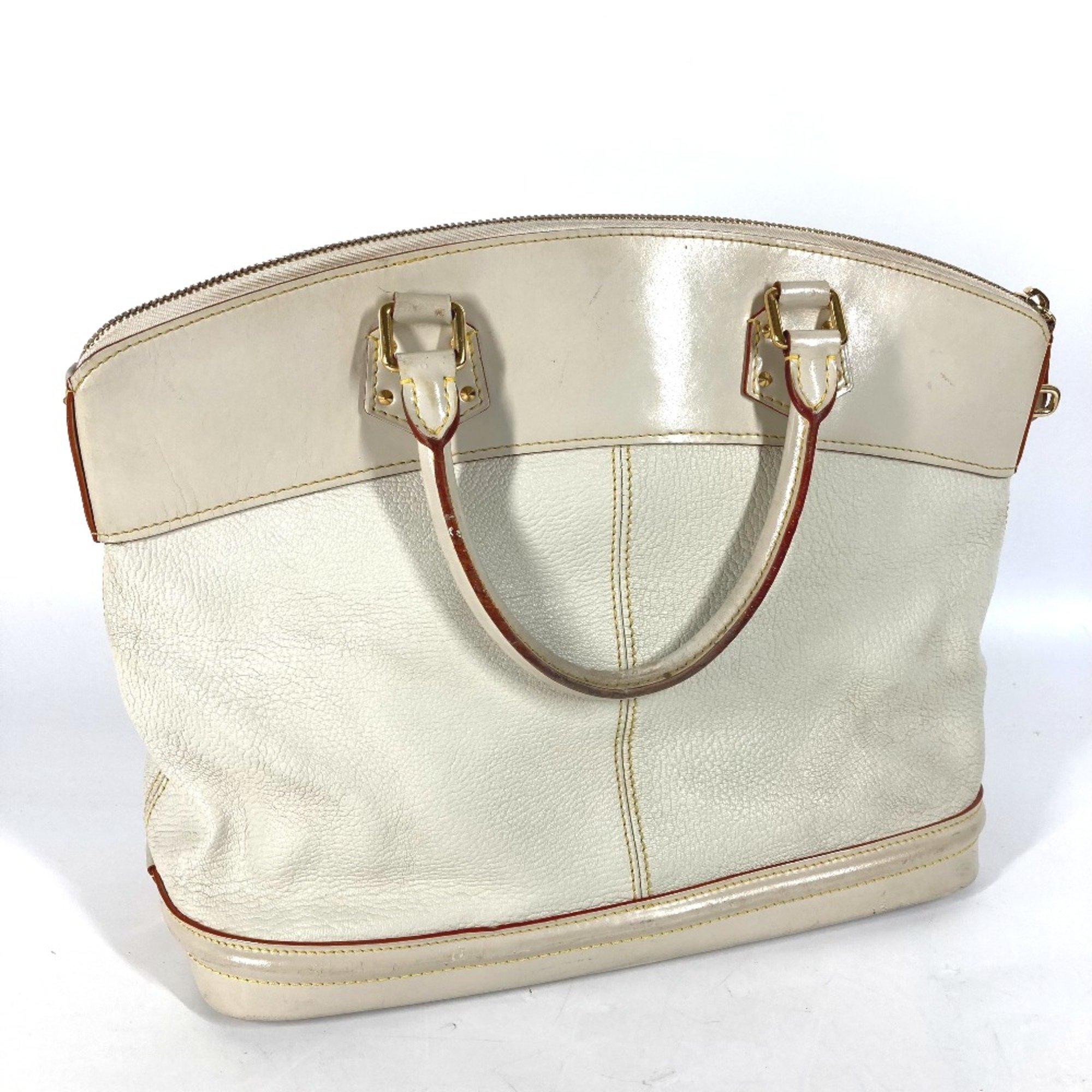 Louis Vuitton M91874 Suhali Tote Bag Hand Bag White