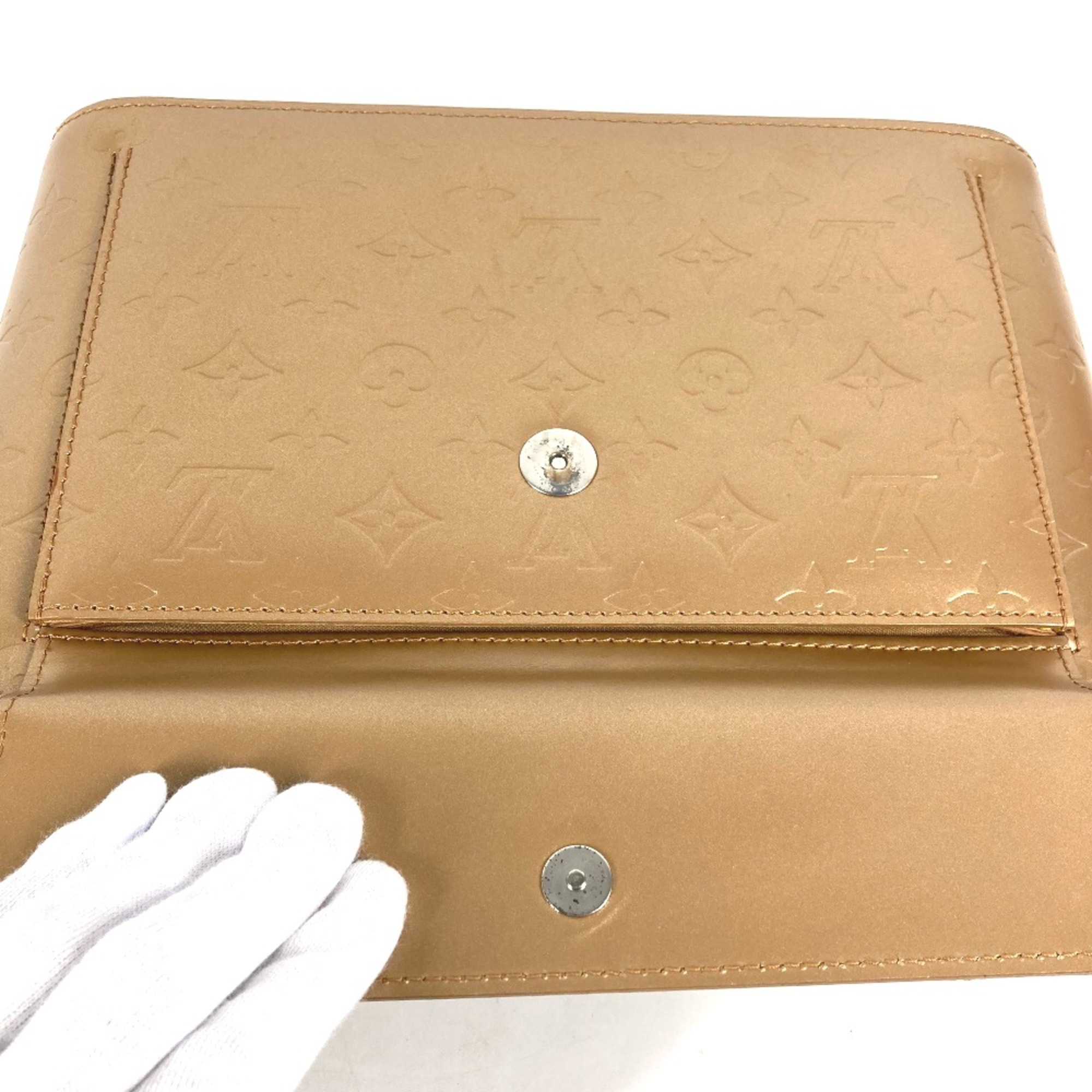 Louis Vuitton M55127 Monogram mat bag shawl Shoulder Bag Gold