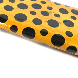 Louis Vuitton M91571 Yayoi-Kusama Vernis Dot Infinity Zip Around Long Wallet Jaune yellow Black