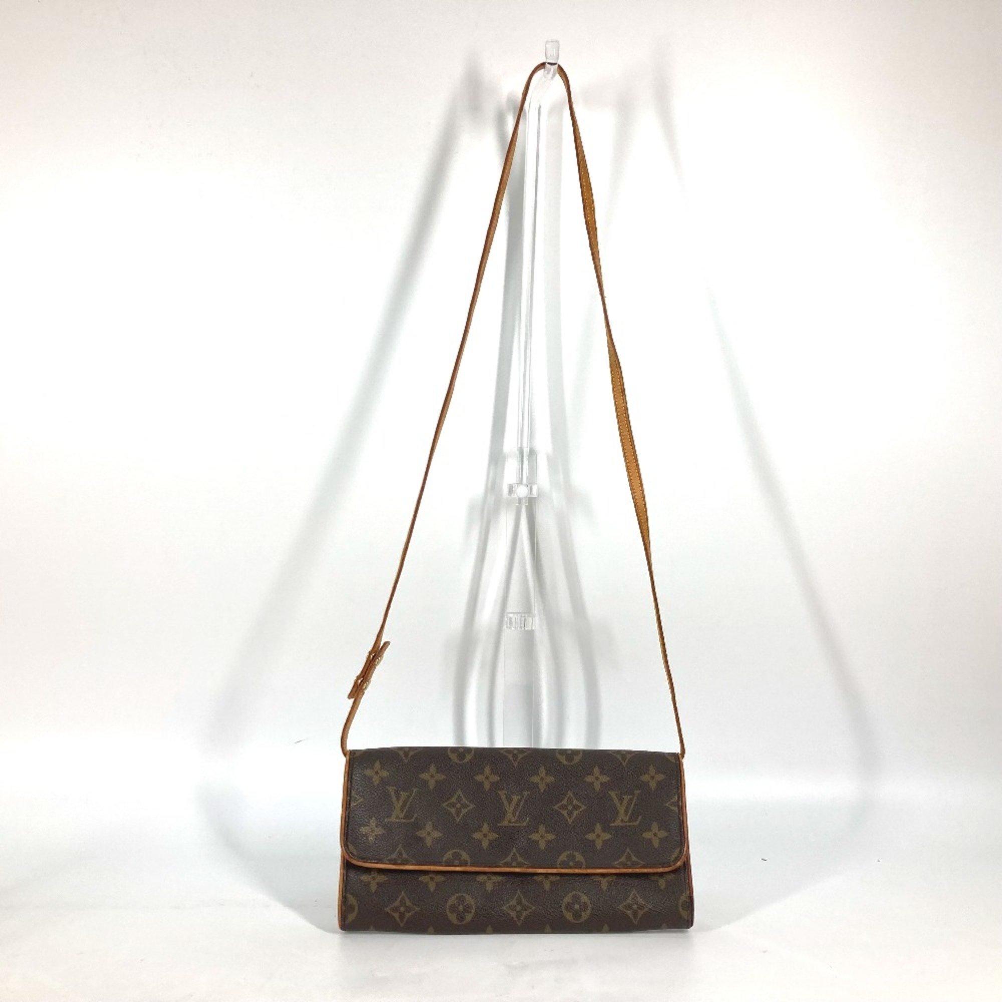 Louis Vuitton M51854 Monogram Crossbody bag Pochette 2WAY bag Clutch bag Shoulder Bag Brown