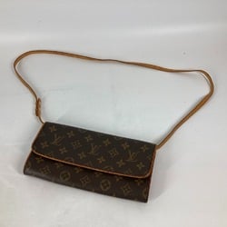 Louis Vuitton M51854 Monogram Crossbody bag Pochette 2WAY bag Clutch bag Shoulder Bag Brown