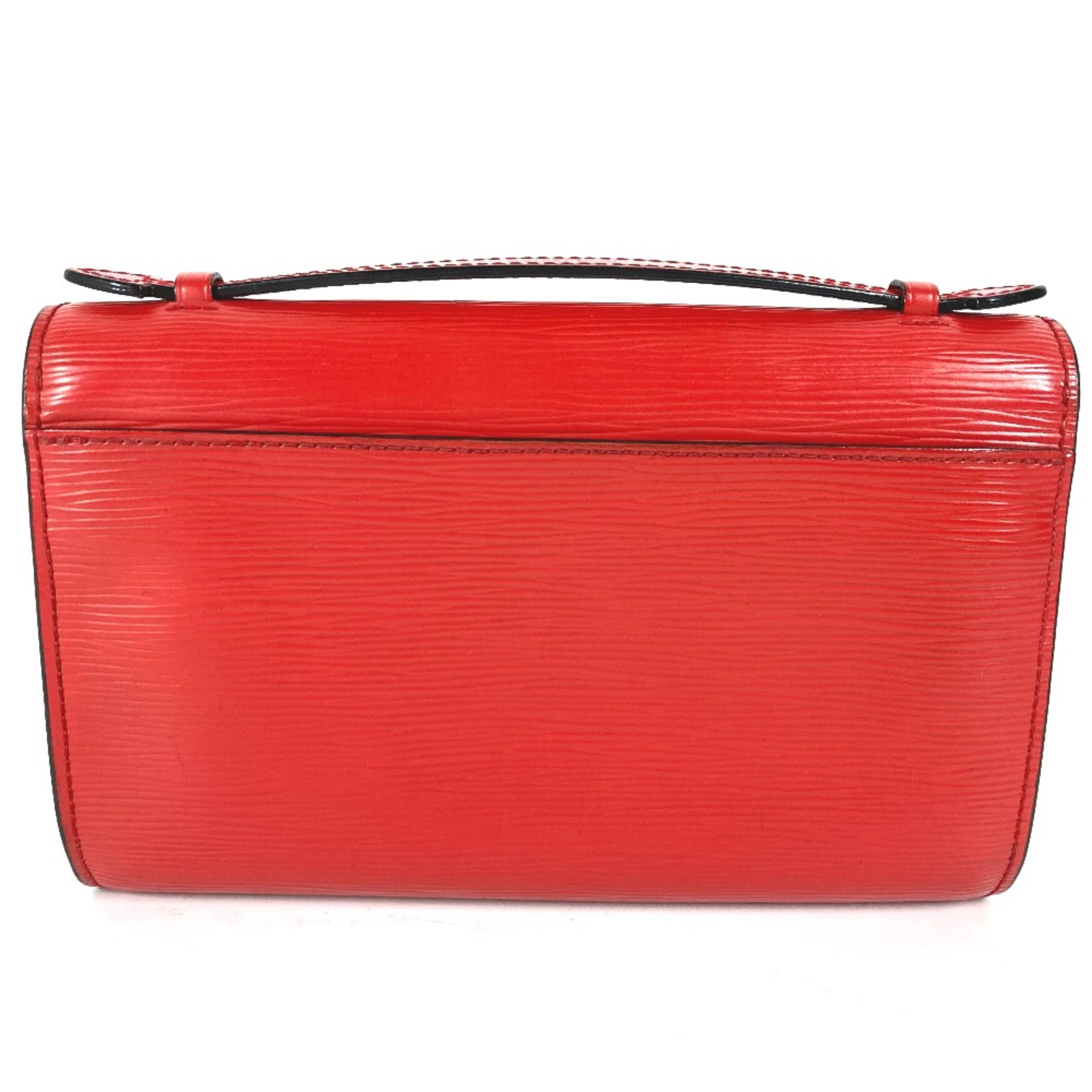 Louis Vuitton M54538 Epi 3WAY Bag Hand Bag Clutch Bag Shoulder Bag Coklico Red