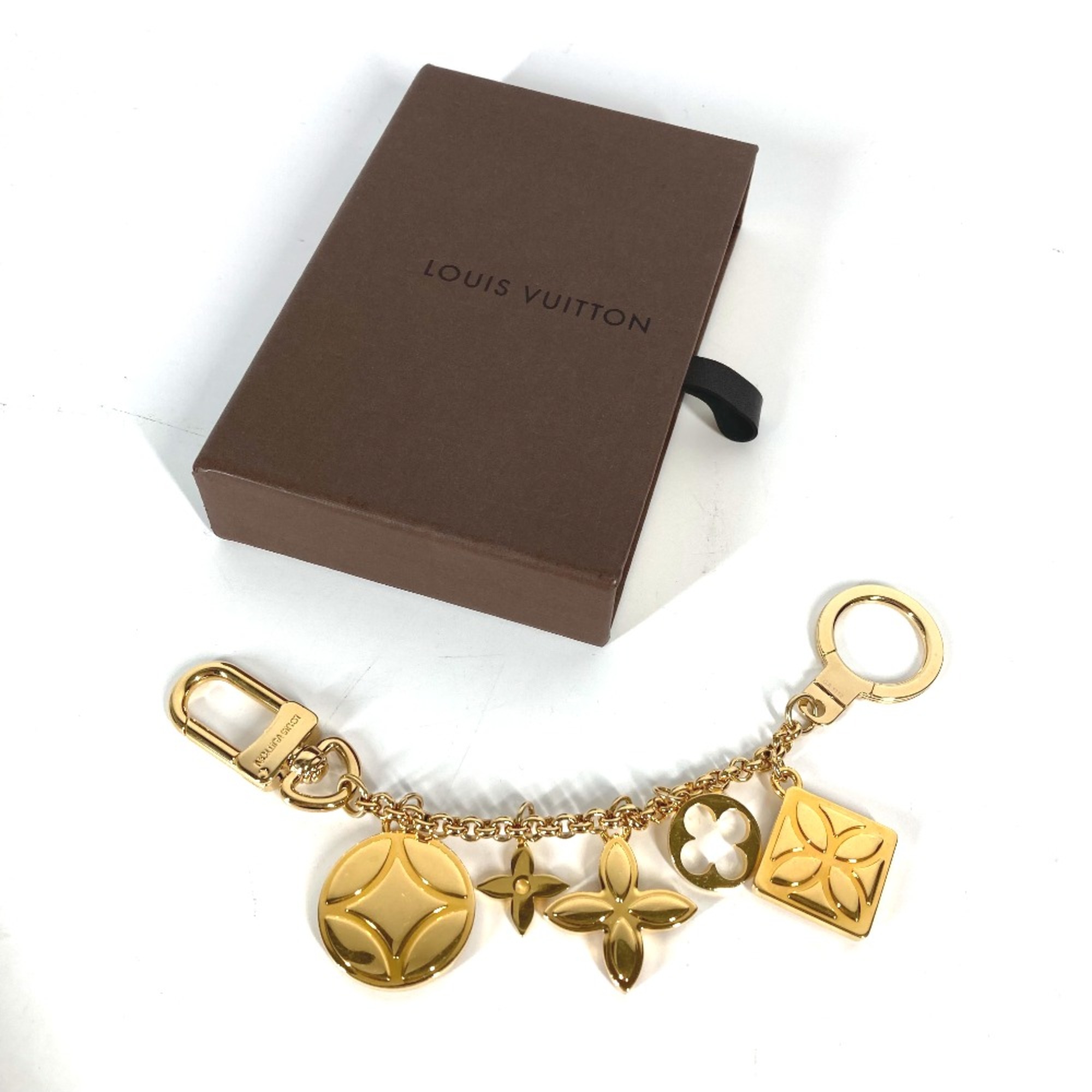 Louis Vuitton M66783 Stone Key Holder Bag Charm Gold