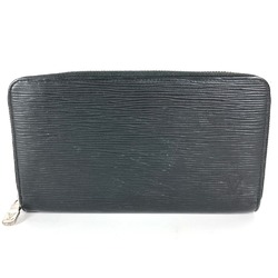 Louis Vuitton M62643 Epi Zip Around Long Wallet Noir Black