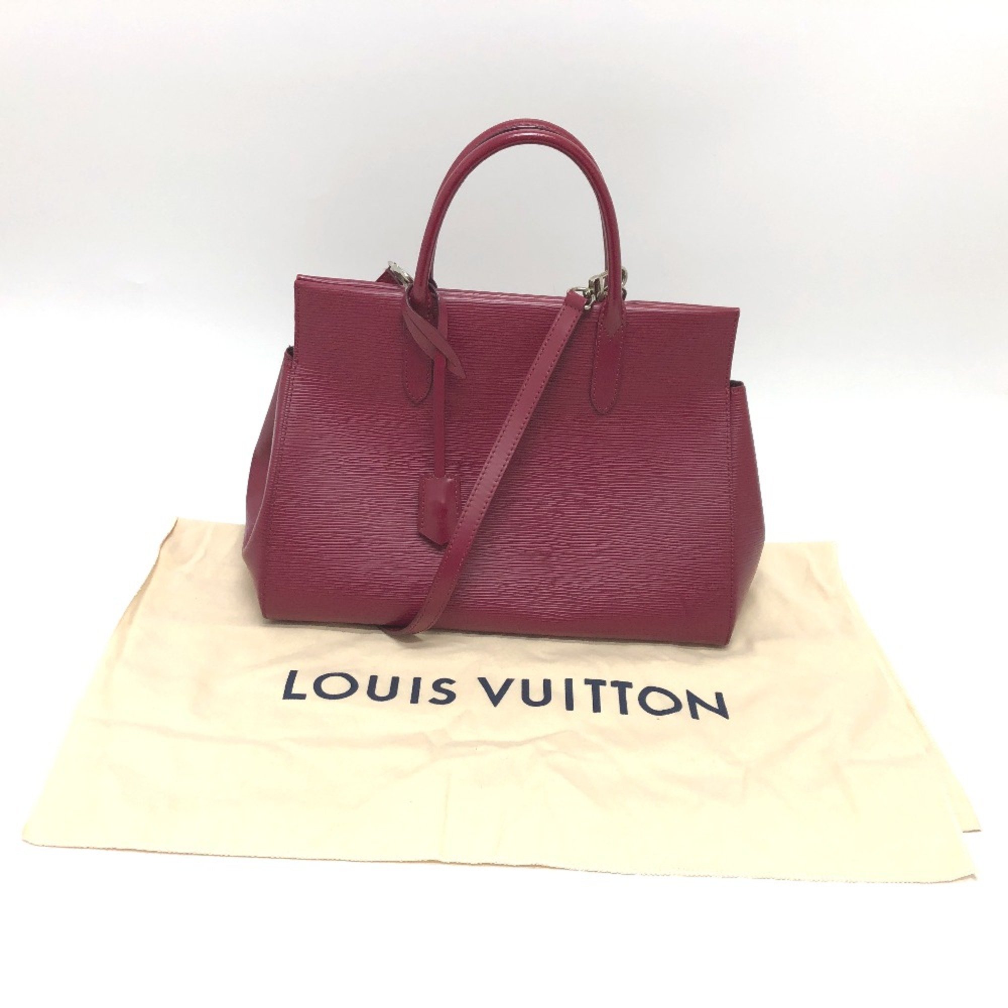 Louis Vuitton M94612 2WAY Bag Shoulder Crossbody Hand Bag Fuchsia SilverHardware