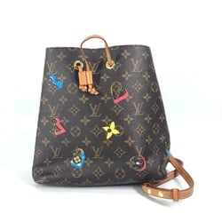 Louis Vuitton M44369 Monogram love lock Crossbody Drawstring Bag Shoulder Bag Brown