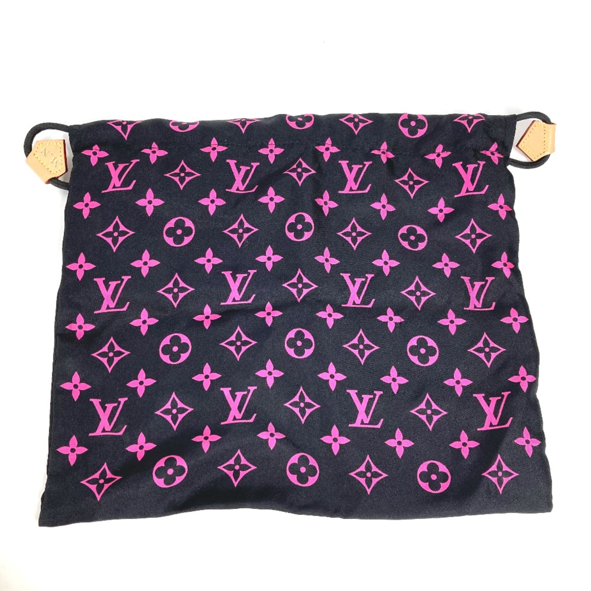 Louis Vuitton MP2279 Monogram Accessory pouch only Drawstring pouch Pouch Black pink