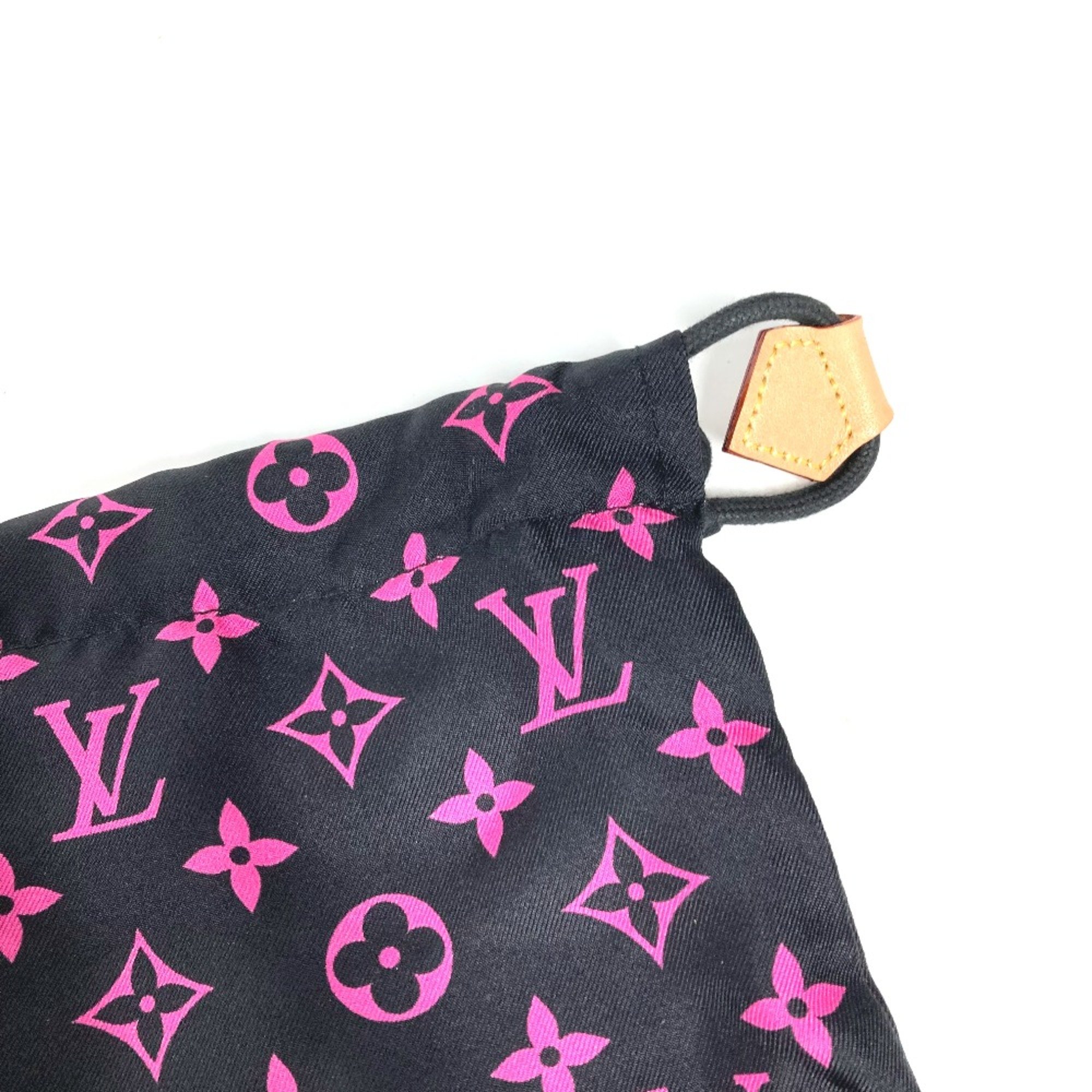 Louis Vuitton MP2279 Monogram Accessory pouch only Drawstring pouch Pouch Black pink