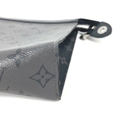 Louis Vuitton M69535 Monogram Eclipse Reverse pouch bag Clutch bag gray Black