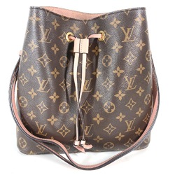 Louis Vuitton M44022 Monogram drawstring bag Shoulder Bag Rose Poodle pink Brown eLADY Globazone