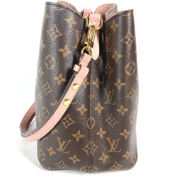 Louis Vuitton M44022 Monogram drawstring bag Shoulder Bag Rose-Poodle pink Brown