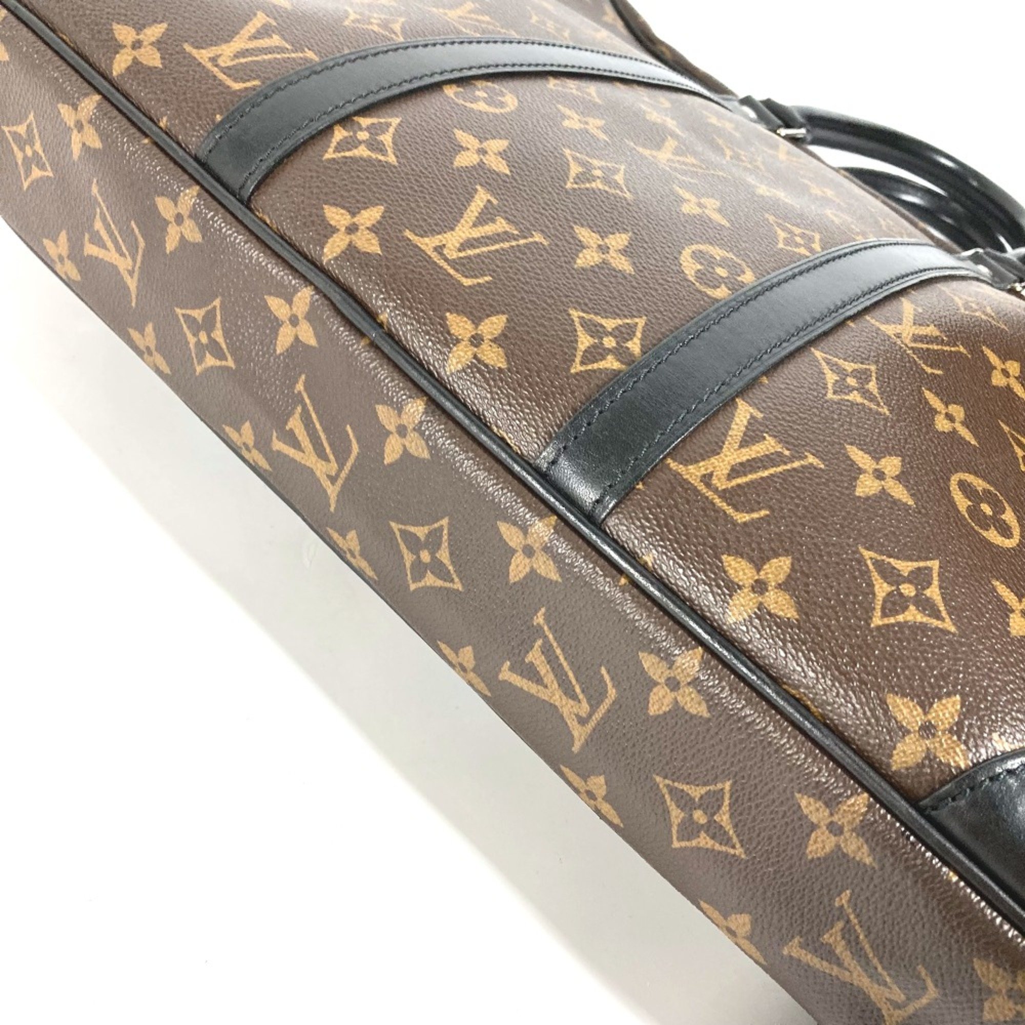 Louis Vuitton M40225 MonogramMacassar Bag Tote Bag Business bag Brown Black