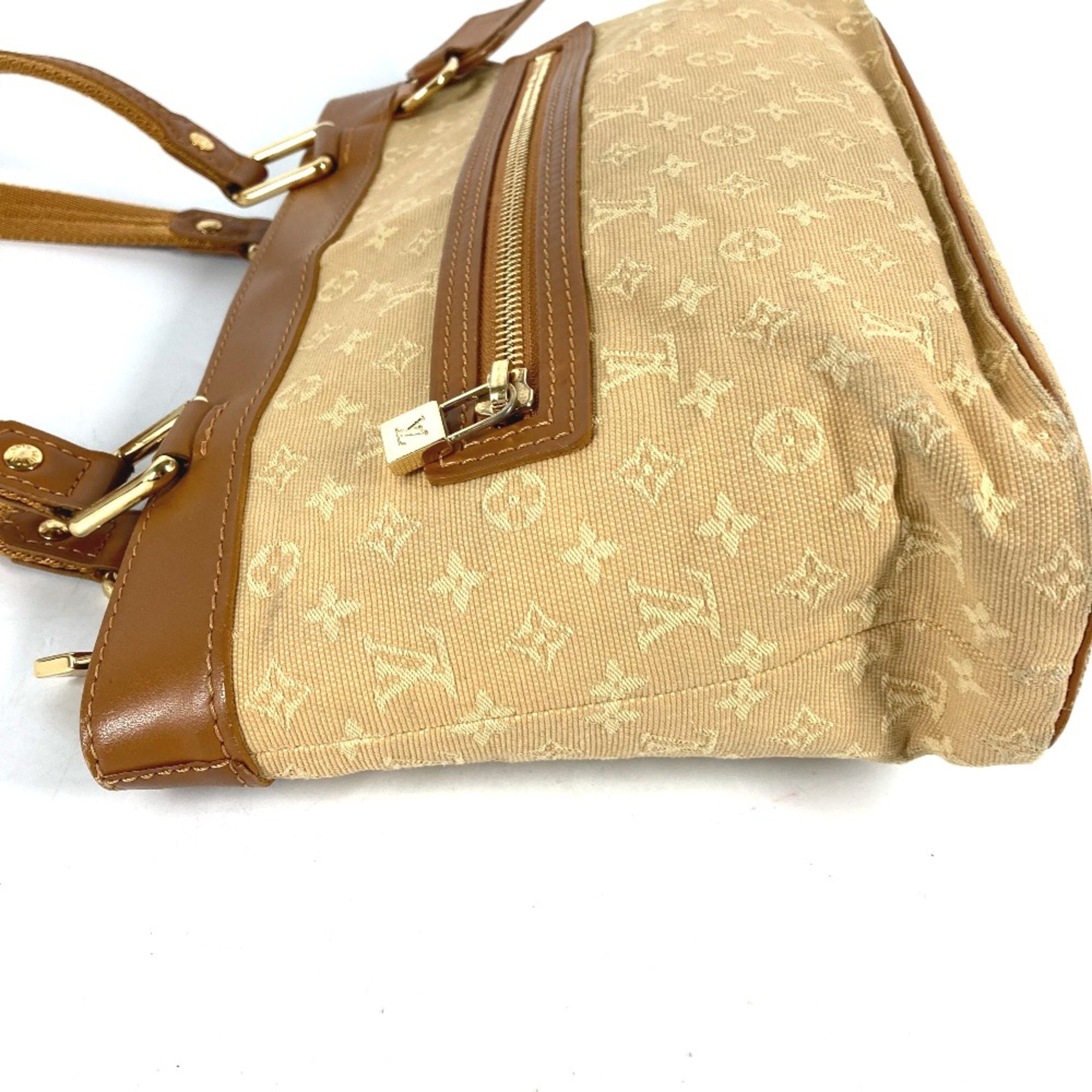 Louis Vuitton M92684 Monogram mini Tote Bag Bag Hand Bag Shoulder Bag Beige