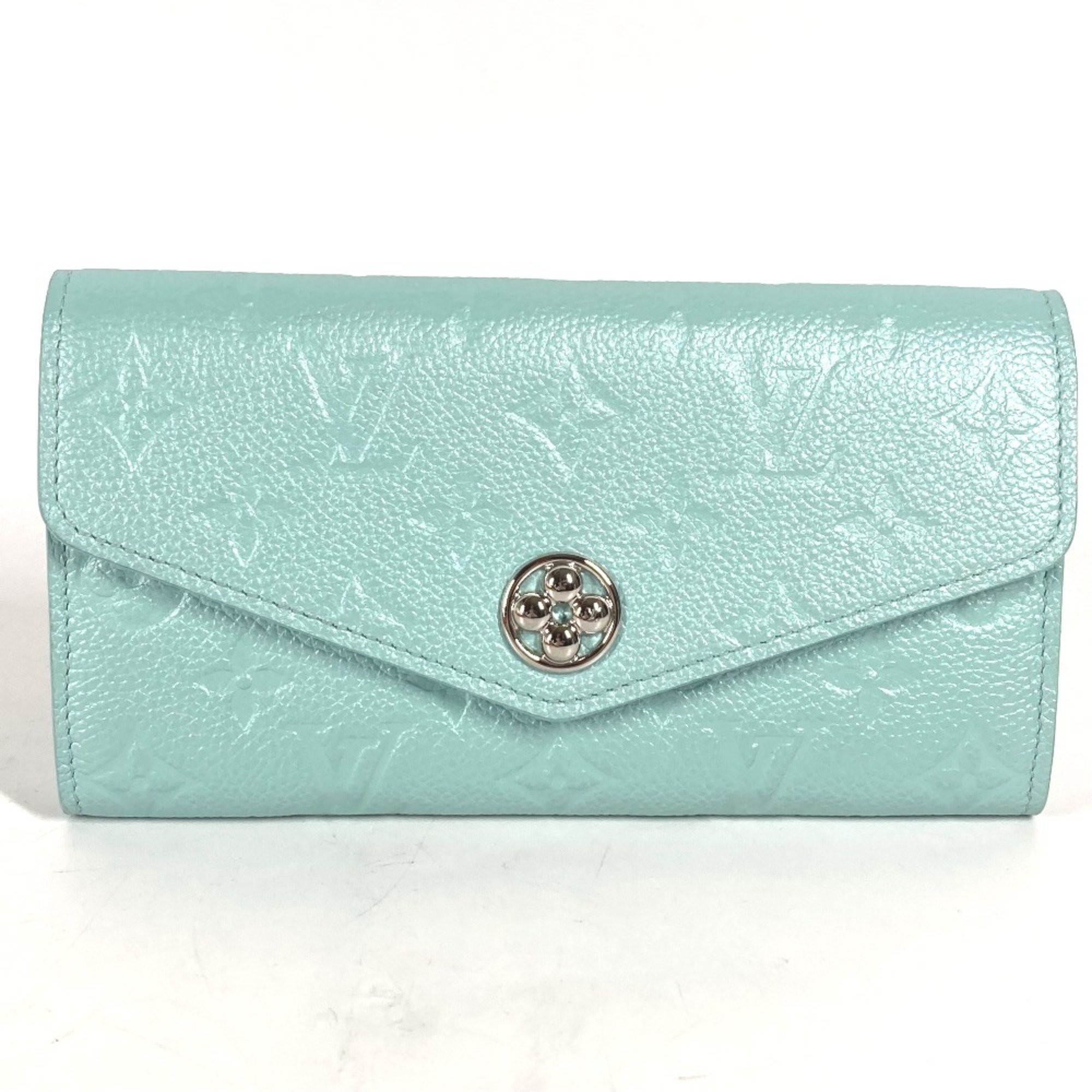 Louis Vuitton M82174 Monogram-Empreinte Long wallet Long Wallet Light blue