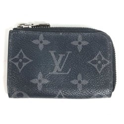 Louis Vuitton M63536 MonogramEclipse Coin Compartment Wallet L-shaped zipper coin purse Black