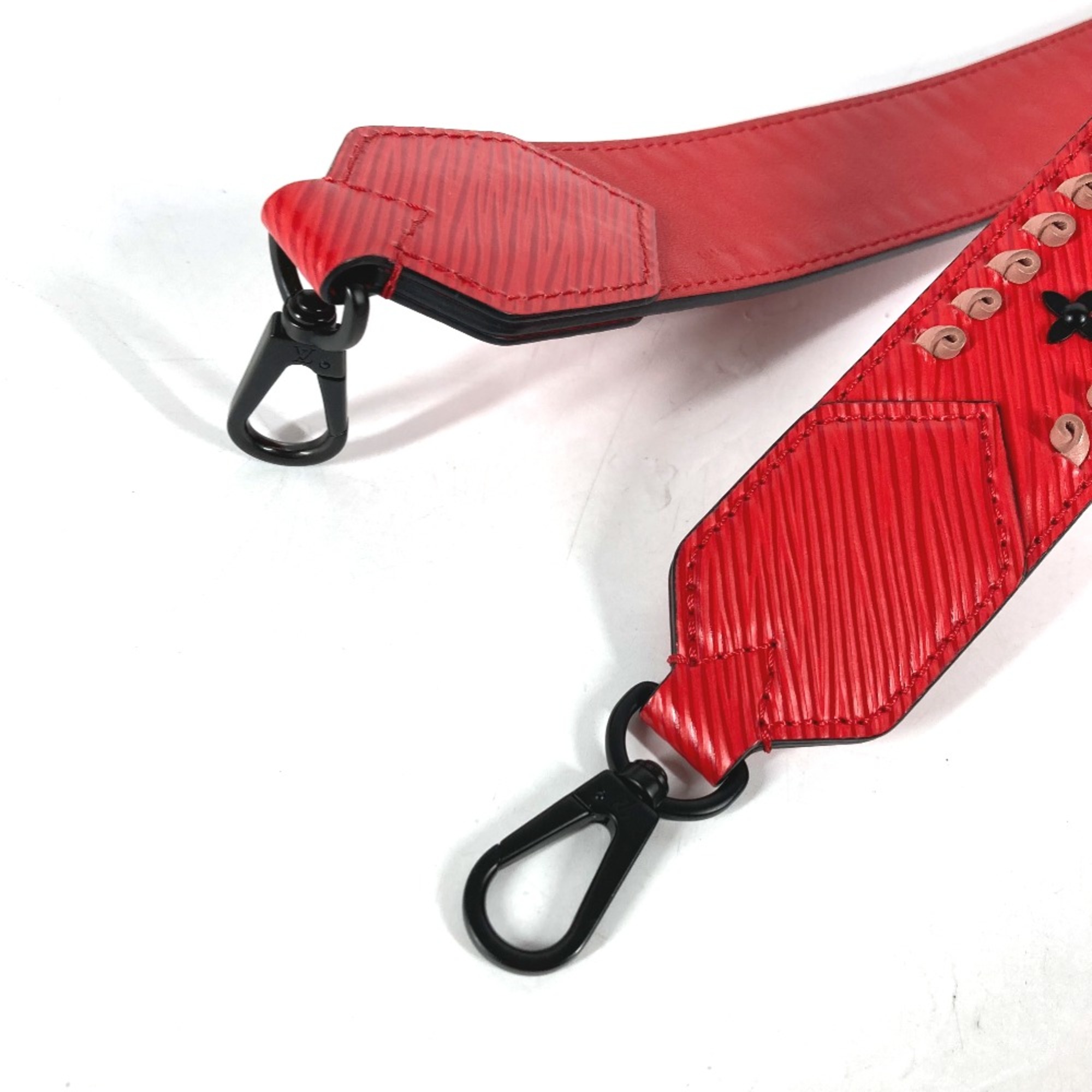 Louis Vuitton Epi Shoulder strap Red Black