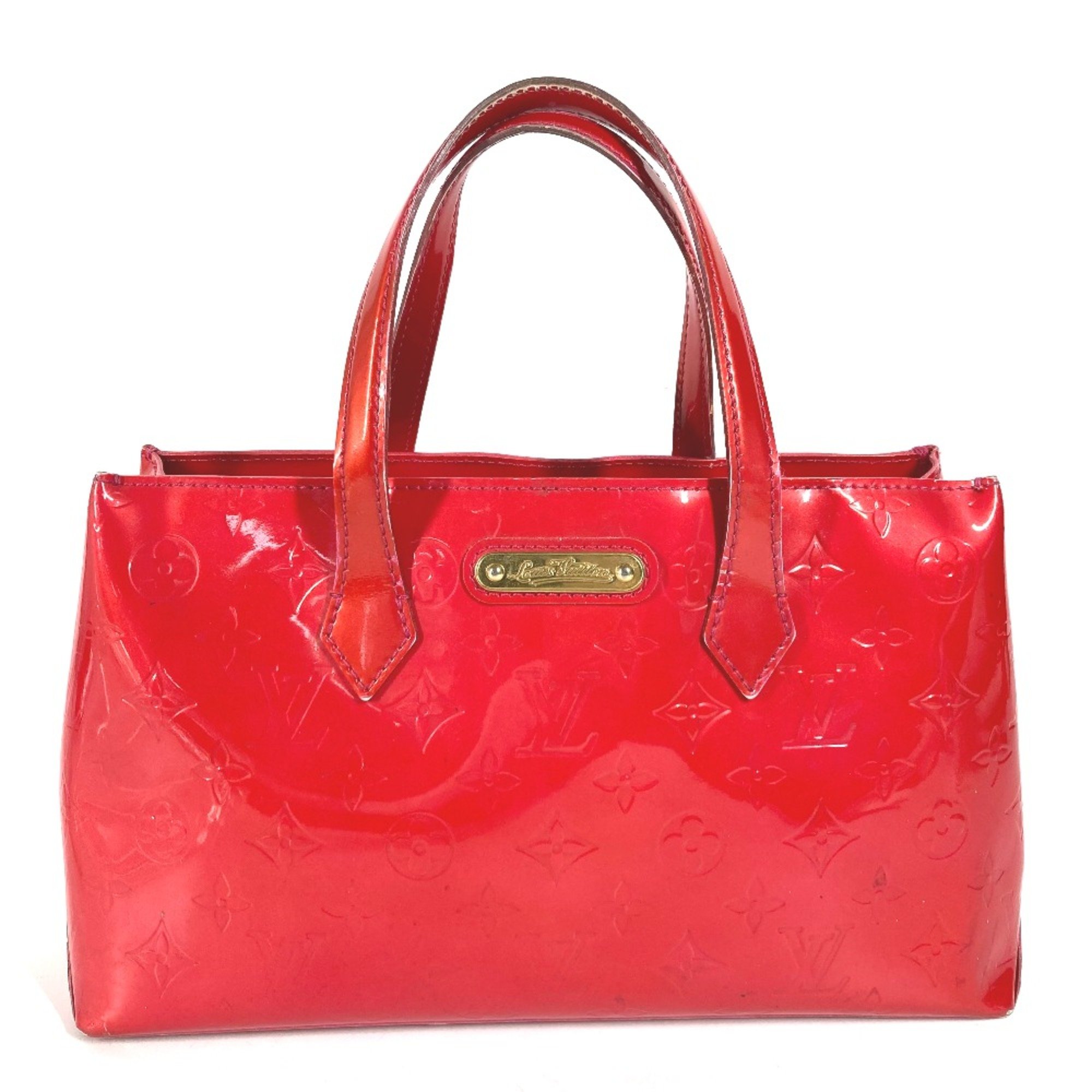 Louis Vuitton M93643 MonogramVernis Tote Bag Hand Bag Rose Pop pink