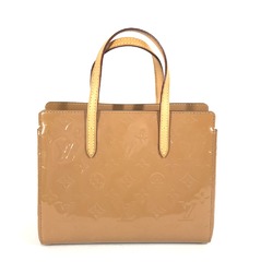 Louis Vuitton M90015 MonogramVernis Hand Bag Tote Bag Rose Velur Beige