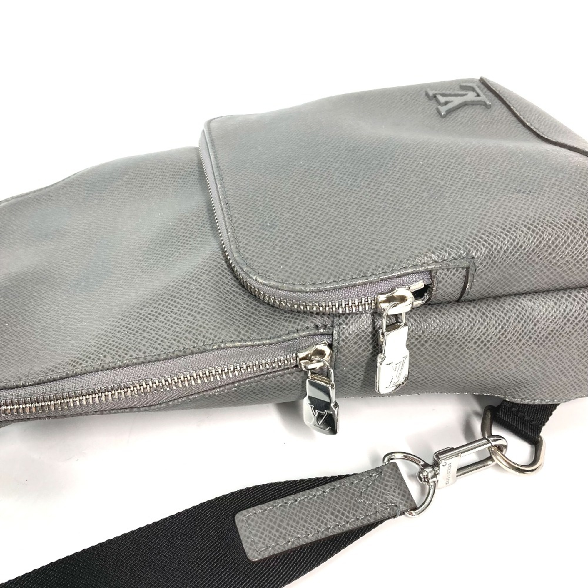 Louis Vuitton M30951 Taiga Shoulder Bag Cross body bag gray