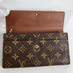 Louis Vuitton M61726 Monogram flap Long Wallet Brown