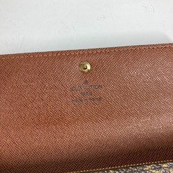 Louis Vuitton M61726 Monogram flap Long Wallet Brown