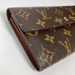 Louis Vuitton M61726 Monogram flap Long Wallet Brown