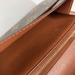 Louis Vuitton M61726 Monogram flap Long Wallet Brown