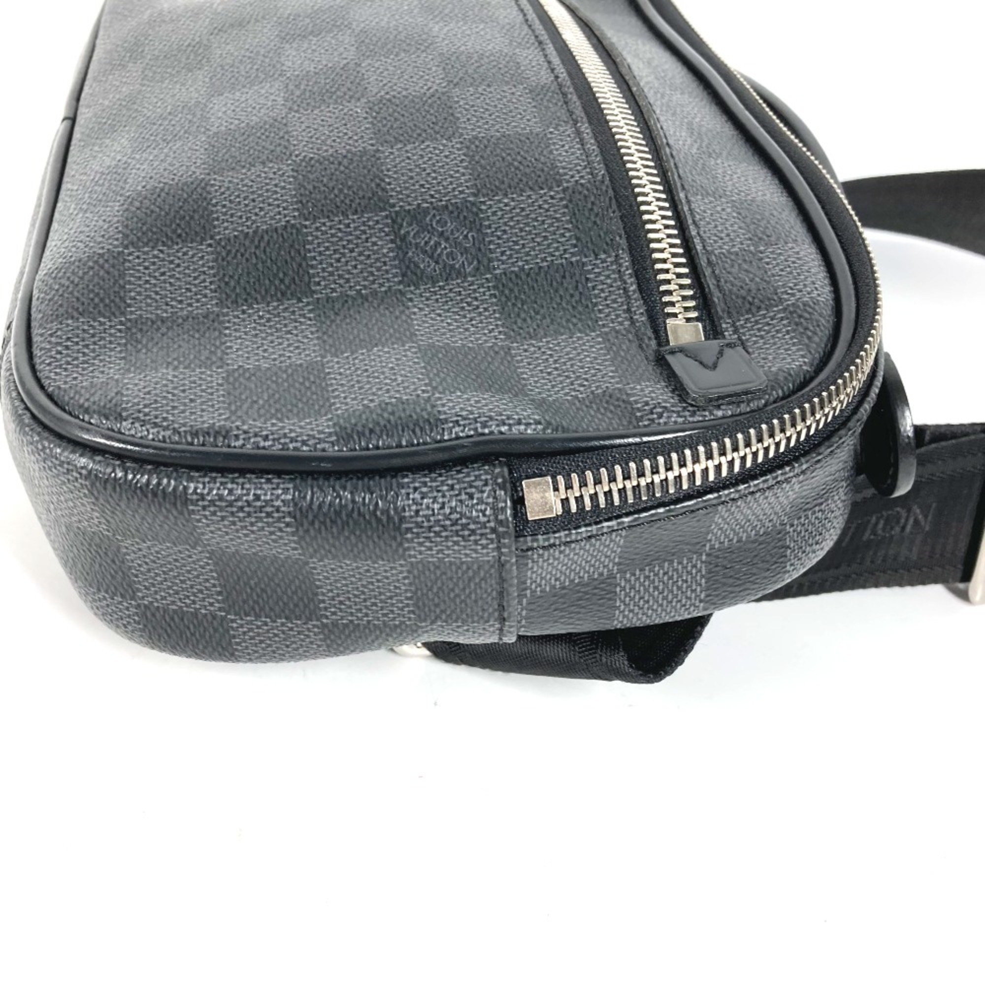 Louis Vuitton N41289 Damier Graphite Shoulder Bag Belt Bag body bag Black