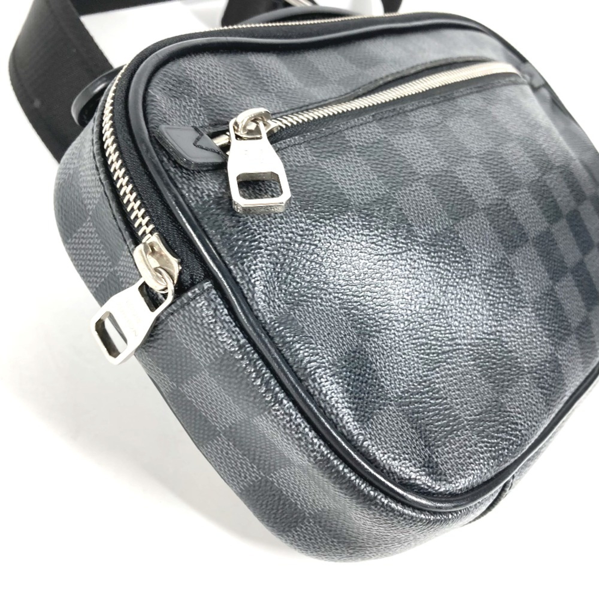 Louis Vuitton N41289 Damier Graphite Shoulder Bag Belt Bag body bag Black