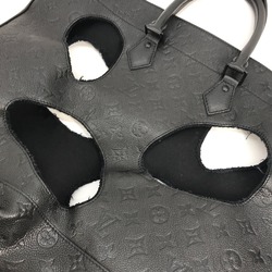 Louis Vuitton M45887 Rei Kawakubo collaboration Monogram-Empreinte Shoulder Bag Comme des Garcons Tote Bag Noir Black