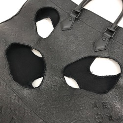 Louis Vuitton M45887 Rei Kawakubo collaboration Monogram-Empreinte Shoulder Bag Comme des Garcons Tote Bag Noir Black