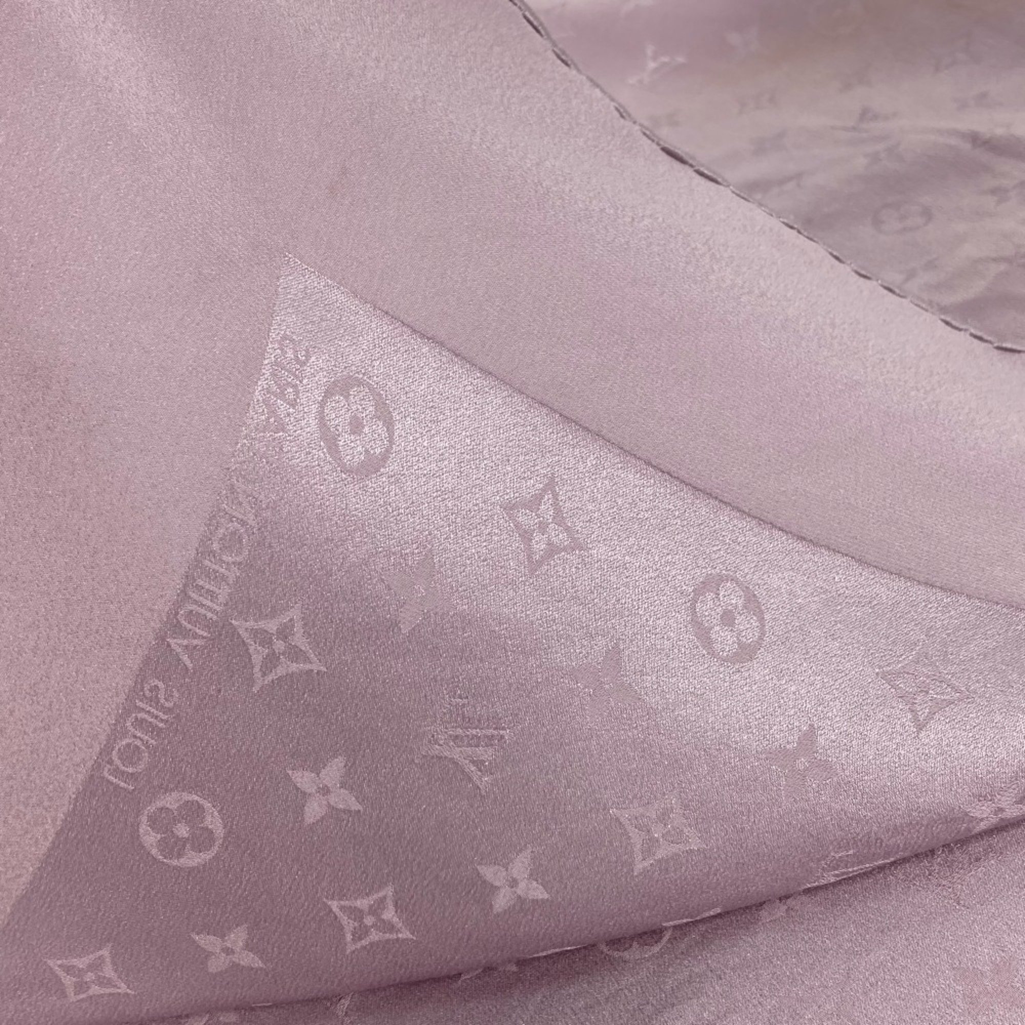 Louis Vuitton Monogram Shawl Stole /Shawl Scarf Light purple