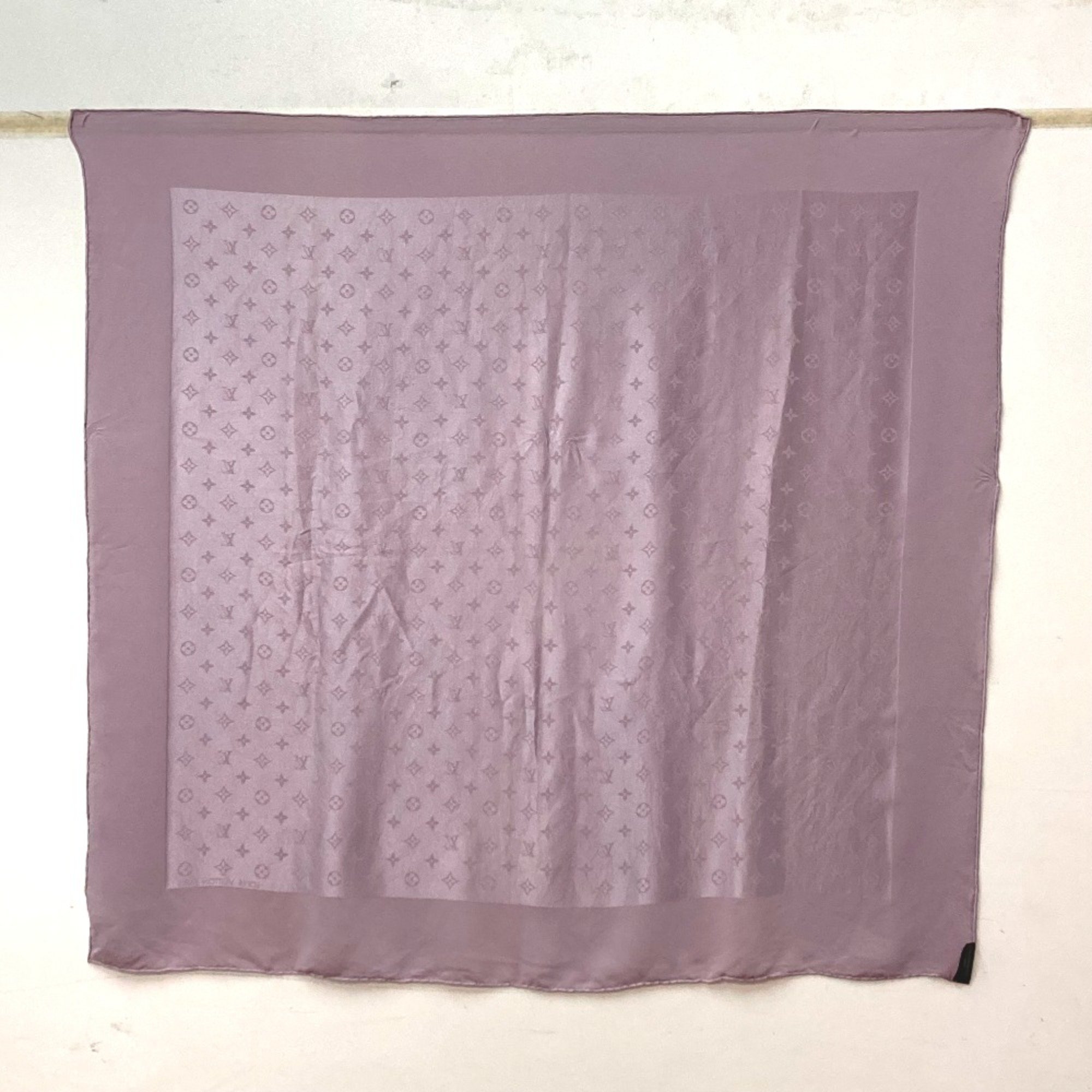 Louis Vuitton Monogram Shawl Stole /Shawl Scarf Light purple