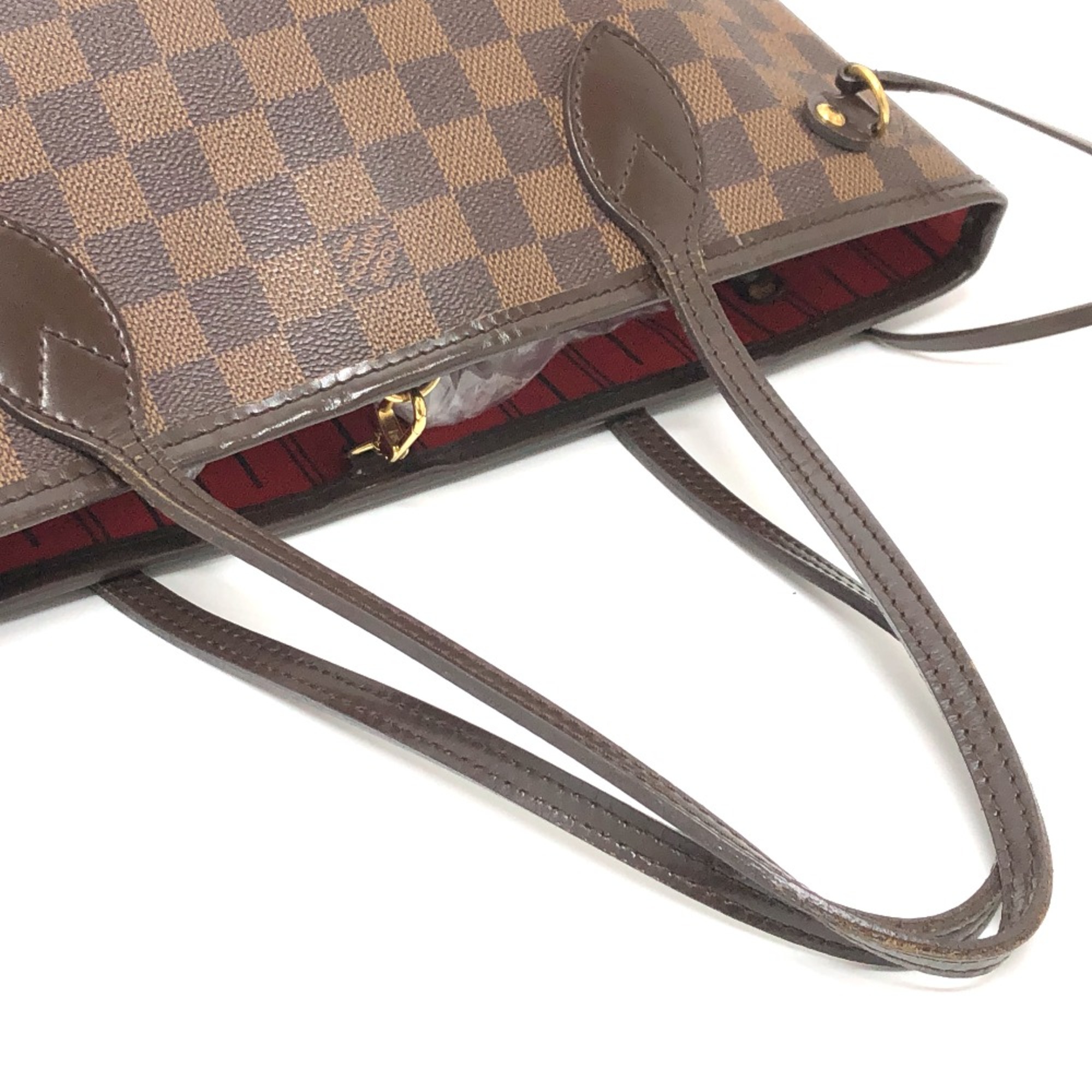 Louis Vuitton N51109 Damier Shoulder bag  bag  bag Tote Bag Brown Red/GoldHardware