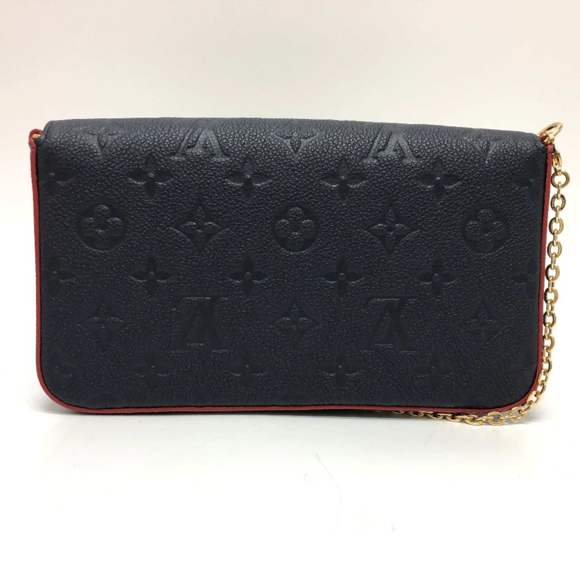 Louis Vuitton M64099 Chain Bag Crossbody Shoulder Bag Navy GoldHardware