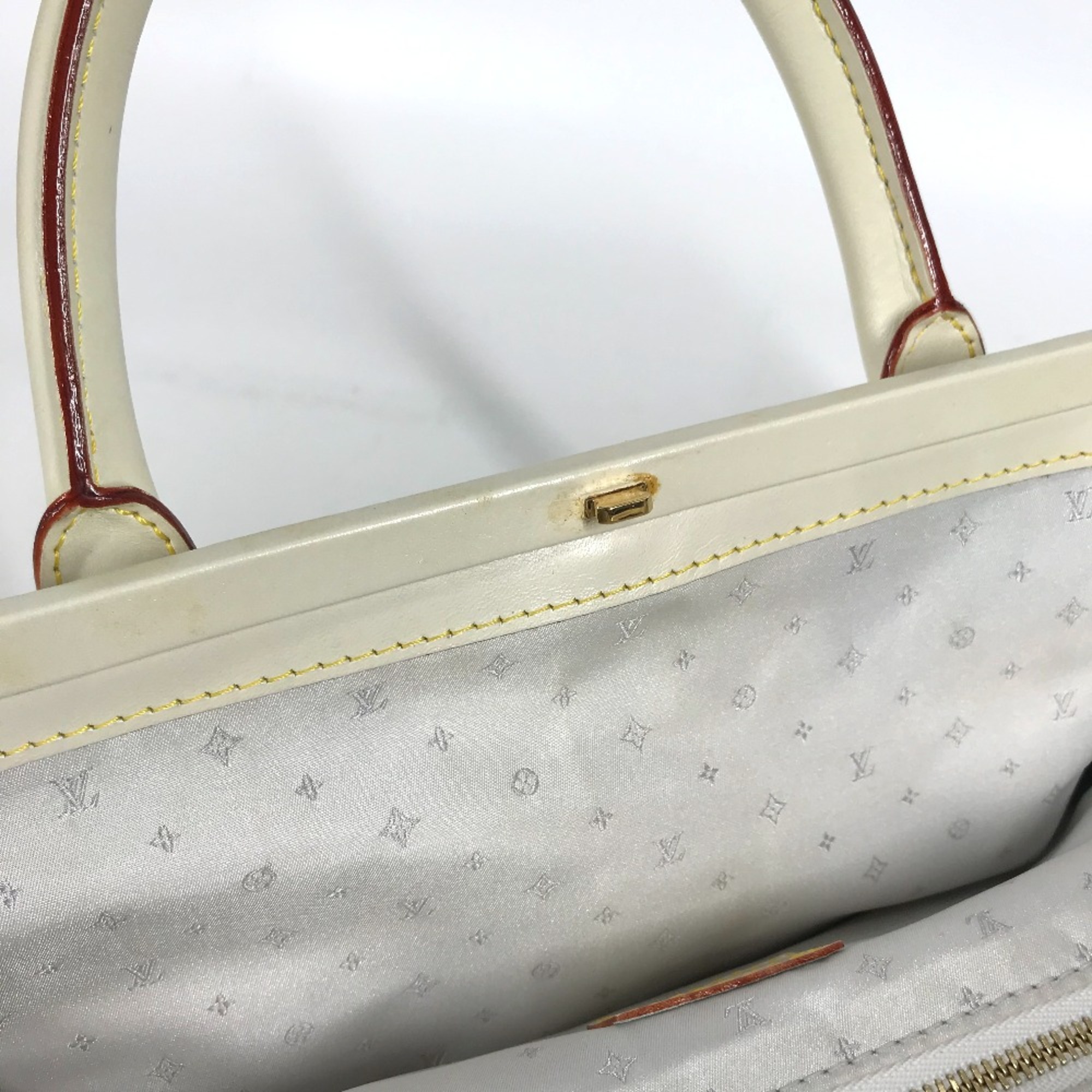 Louis Vuitton M91811 Suhali bag doctor bag Hand Bag Blanc White