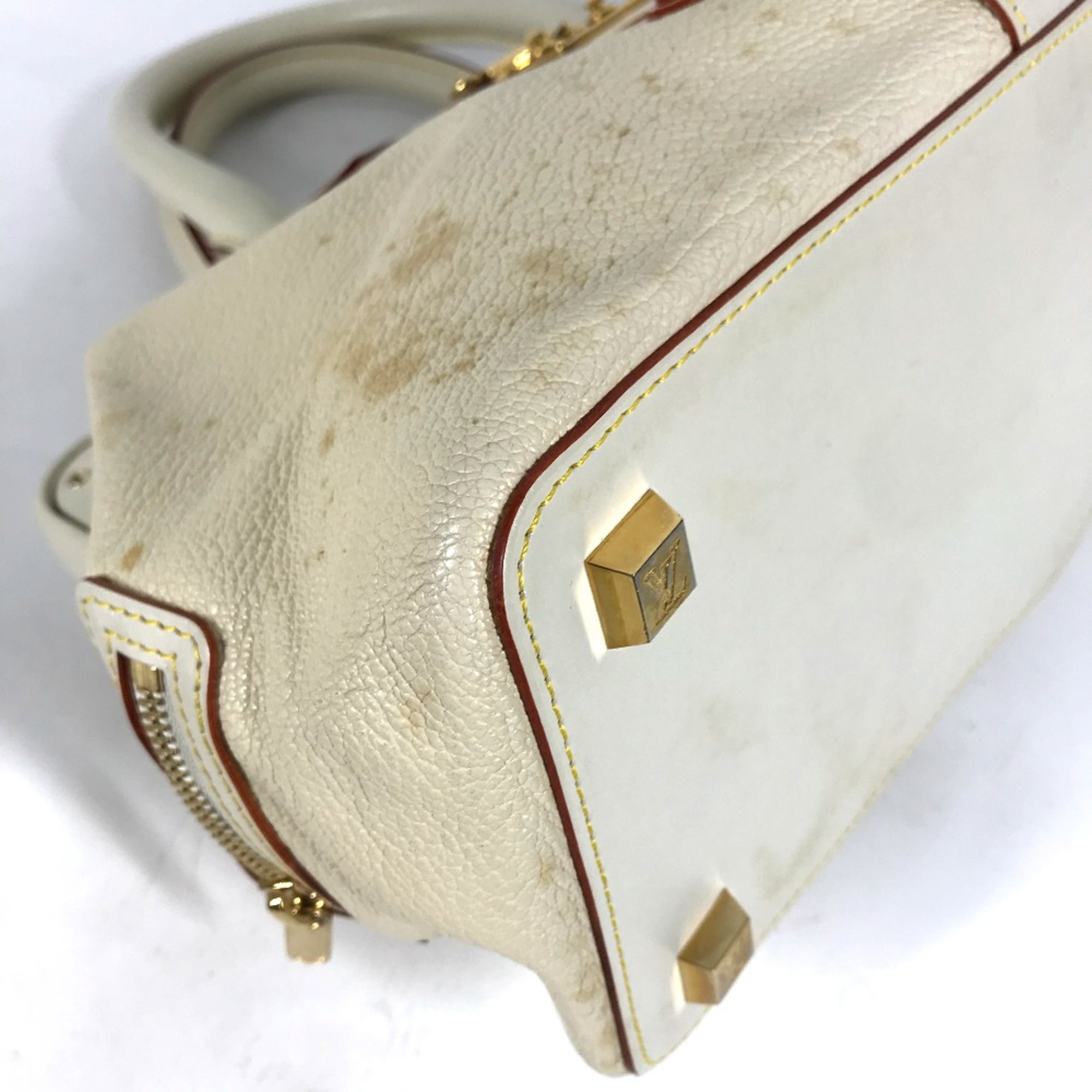 Louis Vuitton M91811 Suhali bag doctor bag Hand Bag Blanc White